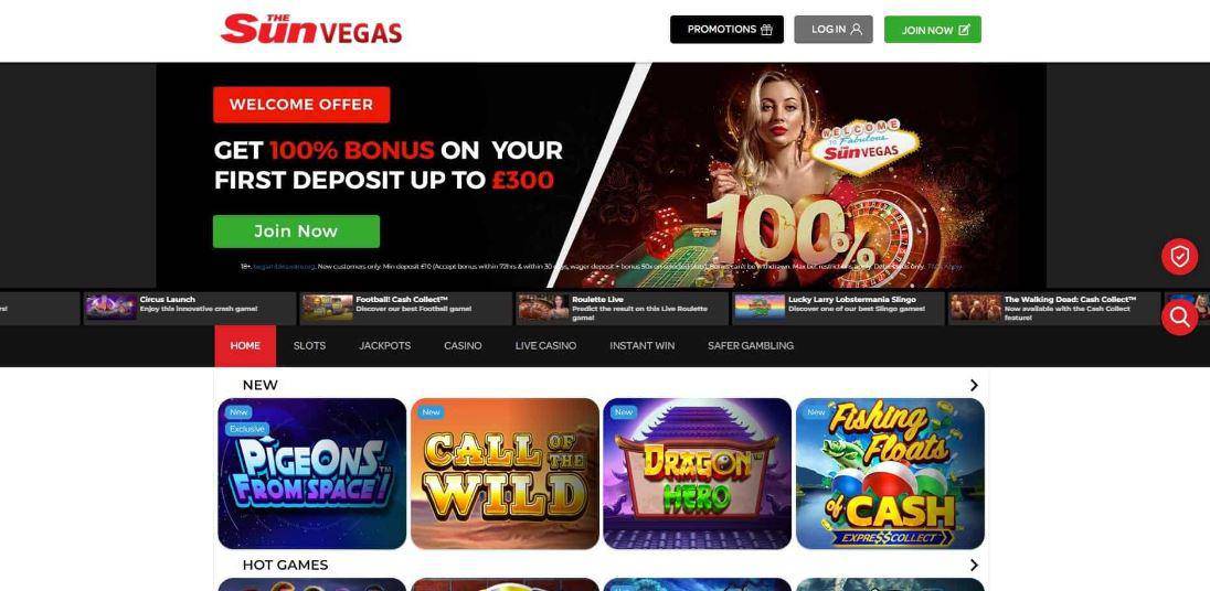 Sun Vegas Web